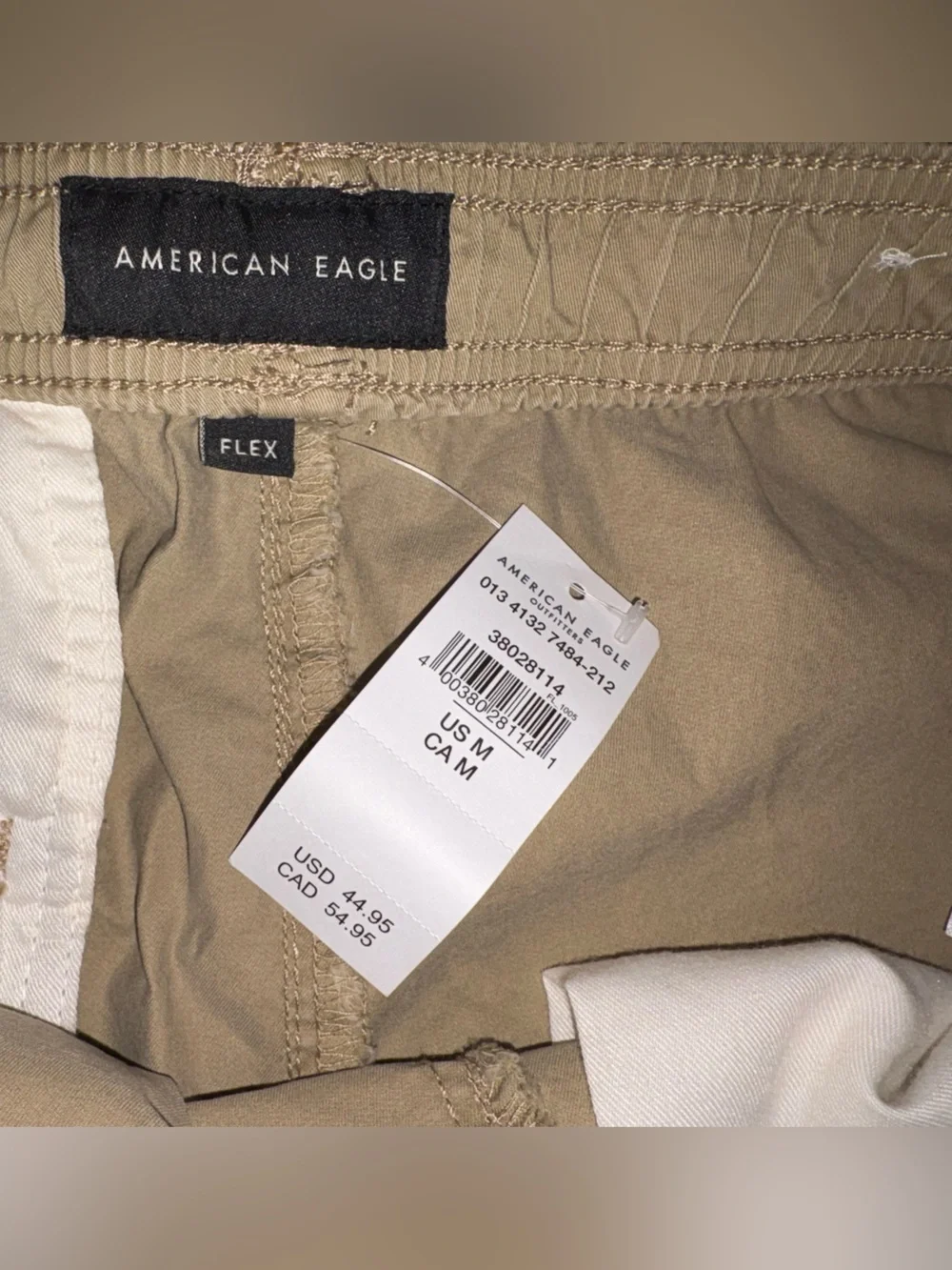 American Eagle Outfitters Khaki Flex Shorts